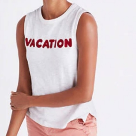 Madewell Tops - [Madewell] Embroidered Vacation Tank Top
